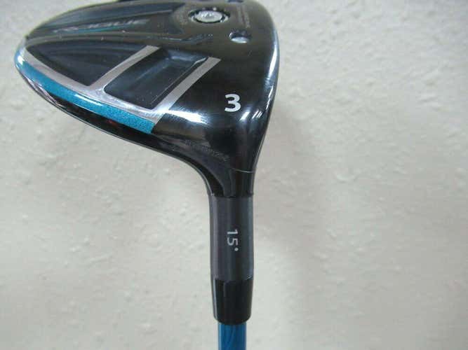 CALLAWAY ROGUE SUB ZERO FAIRWAY WOOD # 3 15* EVEN FLOW BLUE 75g STIFF FLEX HC