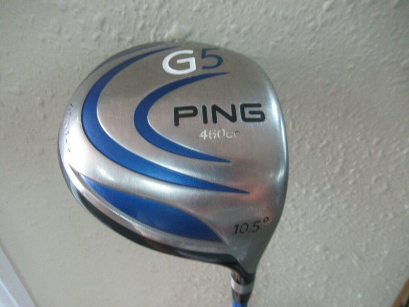 PING G5 10.5* 460cc DRIVER PRO LAUNCH BLUE GRAPHITE 65g REGULAR FLEX NEW GRIP HC