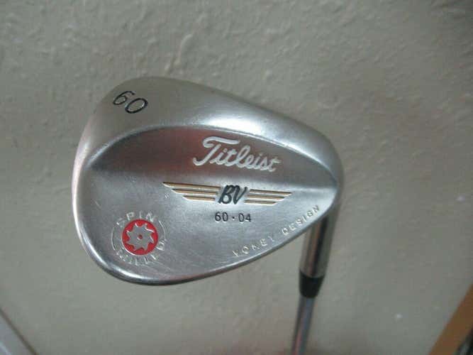 TITLEIST VOKEY SPIN MILLED BLACK NICKEL 60* LOB WEDGE FACTORY STEEL NEW GRIP