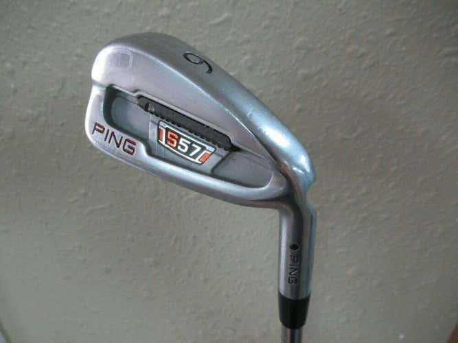 PING S57 6 IRON BLACK DOT RIFLE PRECISION 5.5 STEEL REGULAR FLEX NEW GRIP
