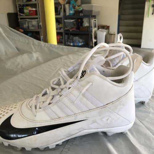 White Men's Nike Huarache 6 Cleats