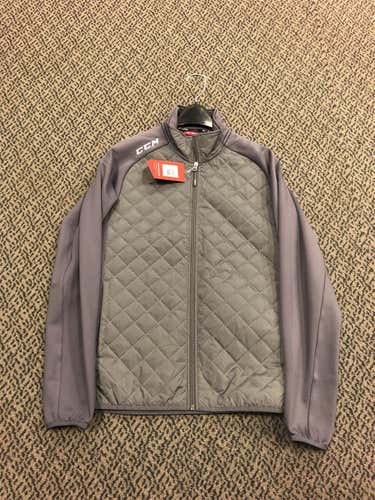 Ccm Gray Quilted Jacket