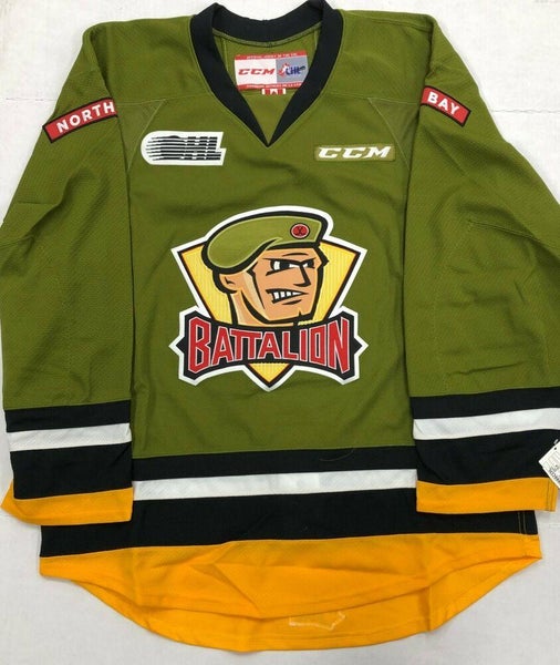New Authentic Pro Stock CCM North Bay Battalion Hockey Player