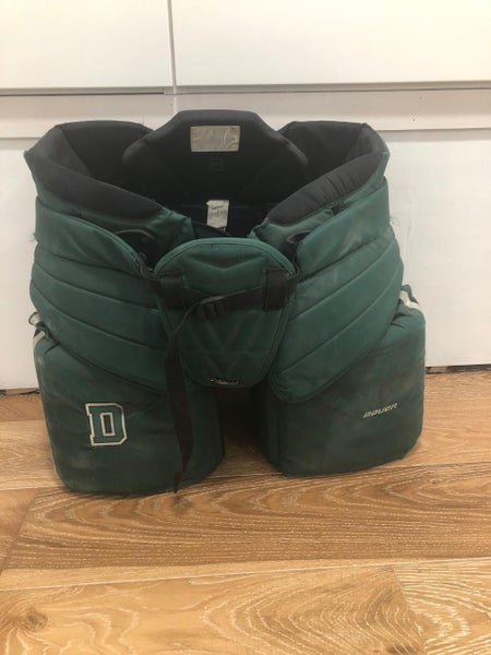 Used Senior XL Bauer Hockey Goalie Pants Dartmouth College Pro Return