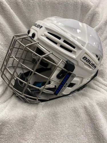 White New Medium Bauer IMS 5.0 Helmet