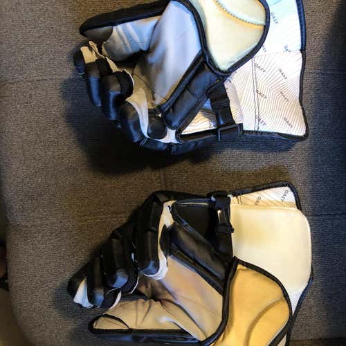 Black Used Goalie Gait 13" Lacrosse Gloves