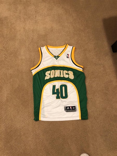 seattle supersonics shawn kemp - White Men's Medium Adidas Jersey