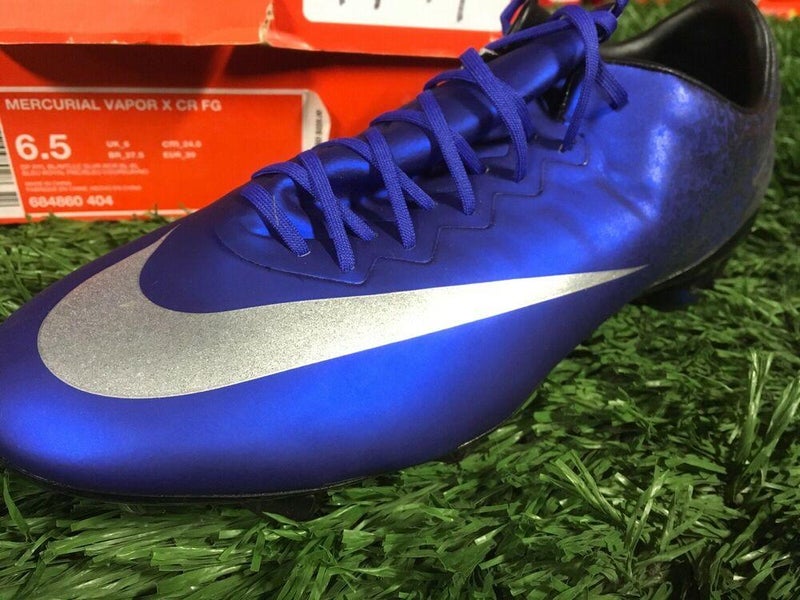 Nike Mercurial Vapor X CR FG Cleats Deep Royal / Silver Size 6.5 FIRM PRICE | SidelineSwap