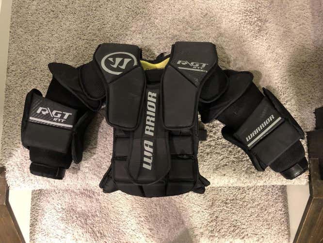 Used Intermediate Medium Warrior Ritual GT Goalie Chest and Arm Protector Goalie Chest Protector