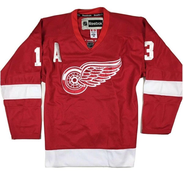 Reebok Pavel Datsyuk Detroit Red Wings Hockey Jersey #13 Stitched Fight Strap