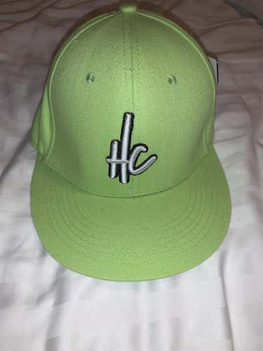 Men’s Lime Green Hip Czech Fitted Hat S/M