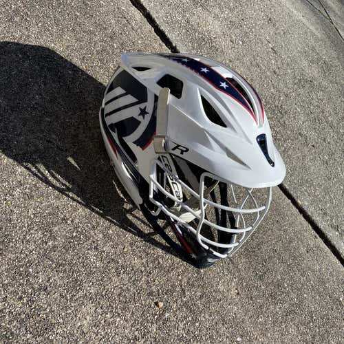 White Used Player Cascade R Helmet