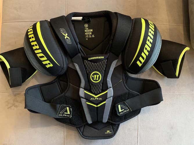 Used Medium Warrior Alpha QX3 Shoulder Pads