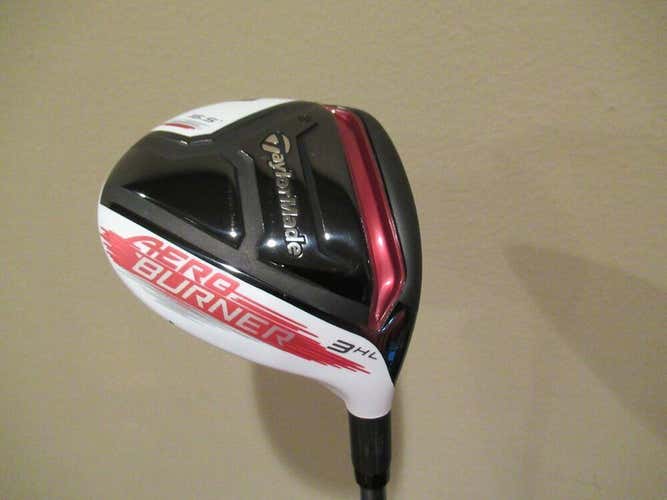 MINT TAYLORMADE AEROBURNER TP  FAIRWAY WOOD #3 16.5* MATRIX WHITE STIFF W HC