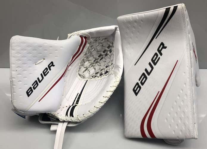 BAUER VAPOR 2X Pro Goalie Blocker and Glove Set Pro Stock NHL (6046)
