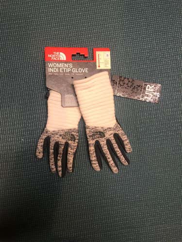 White Women's Small The North Face Gloves
