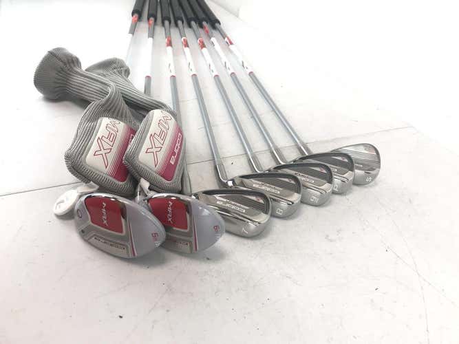 Used Cobra Max Combo Rasberry 5i-sw Graphite Ladies Golf Iron Hybrid Set