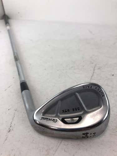Used Cleveland 588 Rtx Rotex Face 54 Degree Steel Regular Golf Wedge 35.5"