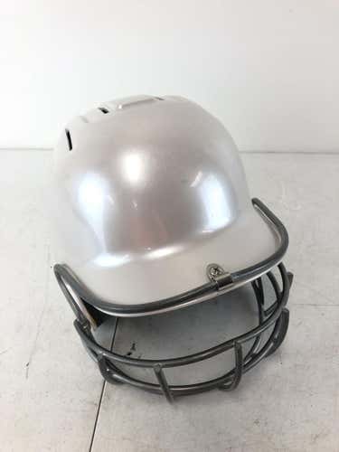 Used Adidas Destiny Helmet 6 3 8 - 7 5 8 Softball Batting Helmet W Mask