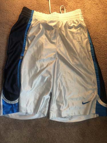 Blue & White Nike Basketball Shorts