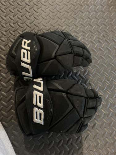 Black Used Bauer Vapor 1X Pro 13"  Gloves
