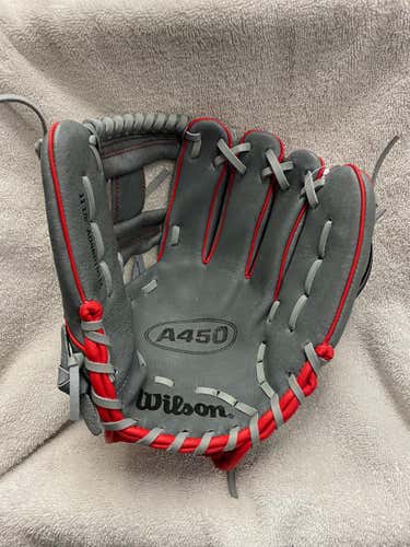 Gray New Wilson Right Handed A450 Baseball Glove 11.5"