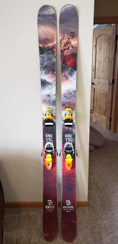Icelantic Nomad 115 skis with Look Pivots 191cm