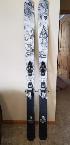 Icelantic Natural 111 185cm touring skis with Dynafit ft 12 din bindings & Skins
