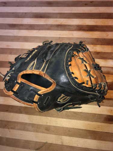 Orange Used Catcher's A200 32.5" Baseball Glove