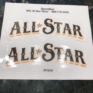 New 2016 Nashville NHL All Star Game Helmet Stickers  1 Pair