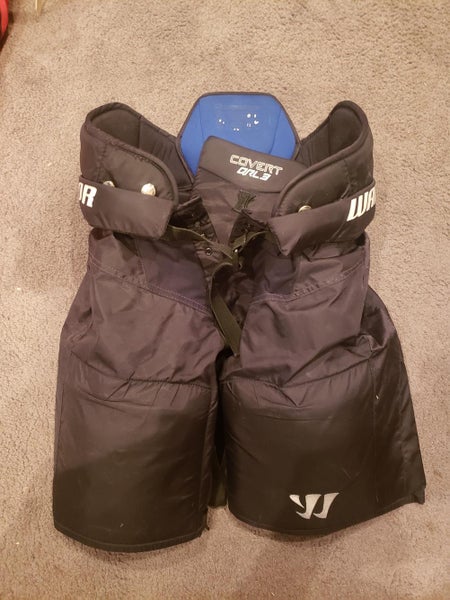 Black Used Senior Medium Warrior Hockey Pants