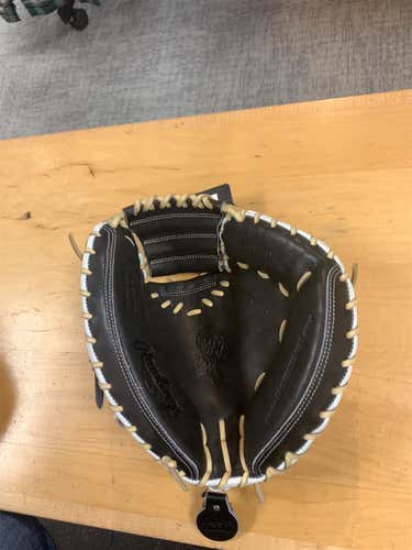 Black/Silver/Tan Heart of the Hide CM41 34" Catcher's Glove