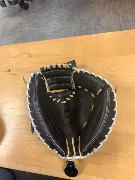 Black/Silver/Tan Heart of the Hide CM41 34" Catcher's Glove