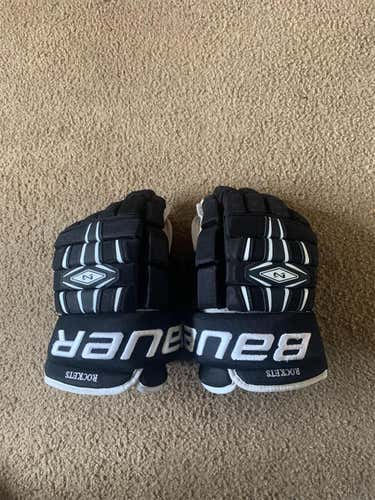 Black Used Bauer 4 Roll 14"  Gloves