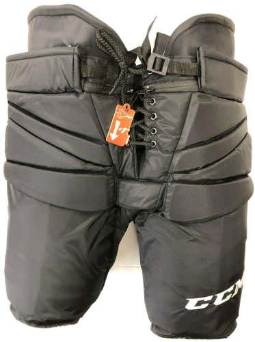 New CCM Pro Stock HPG14A Fit 3 +1" ice hockey goalie pants black senior Sr large 36 38