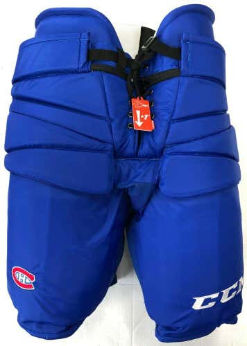 New CCM Pro Stock Montreal Canadians HPG14A Fit 3 +2 hockey goalie pant royal XL