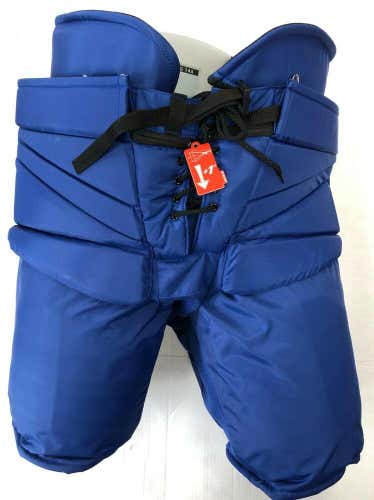 New CCM Pro Stock Toronto Maple Leafs HPG14A Fit 4 +2 hockey goalie pant blue XL