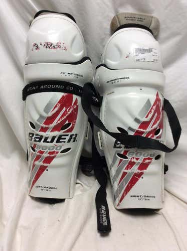 Used Bauer 6000 14" Hockey Shin Guards
