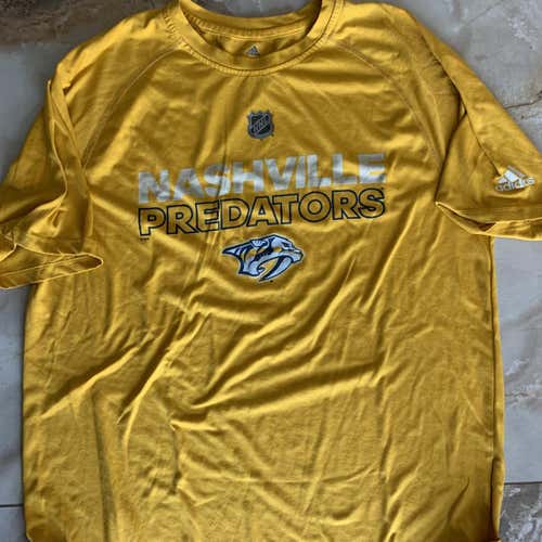 Yellow Men's XL Adidas Shirt