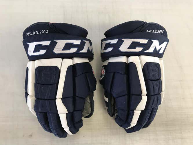 CCM U+ Crazy Light Pro Stock Hockey Gloves 14" AHL ALL STAR GAME 4068