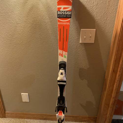 Used 2017 Racing Hero FIS SL Pro With Bindings Max Din 12 Skis