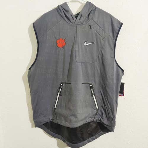 Nike CFP Pregame Sleeveless Vest Clemson Tigers Grey NWT $200 Retail Size XXL