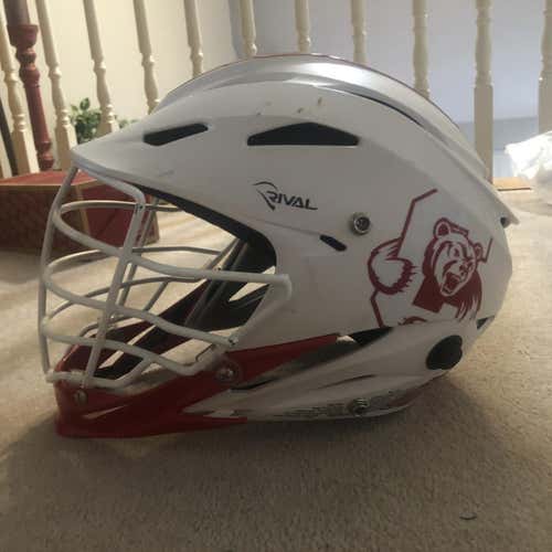 White Cornell Big Red STX Rival Helmet