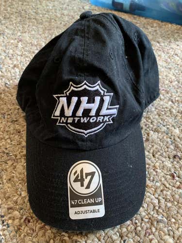 NHL Network Black New Adult Unisex Hat 47 Brand Adjustable