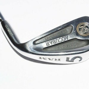 5 Iron Ram Accubar Rh 37" Steel Stiff New Grip