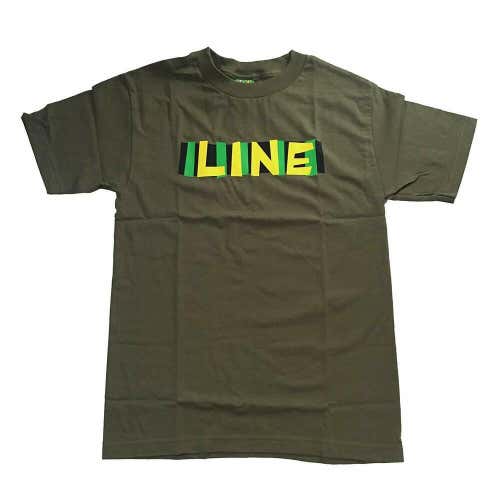 Line Skis Men's Short-Sleeve Tee Green Large - New!
