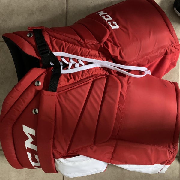 Red Senior Medium CCM Premier R1.9 Hockey Goalie Pants
