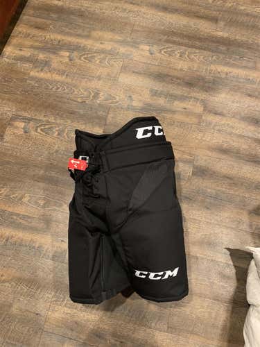 Black Senior Large CCM HP32 Pro Stock Hockey Pants