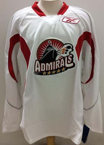 NEW Reebok Norfolk Admirals Pro Stock Practice Jerseys White