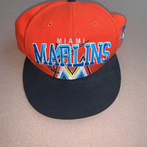 Miami Marlins Orange Forty Seven SnapBack Hat